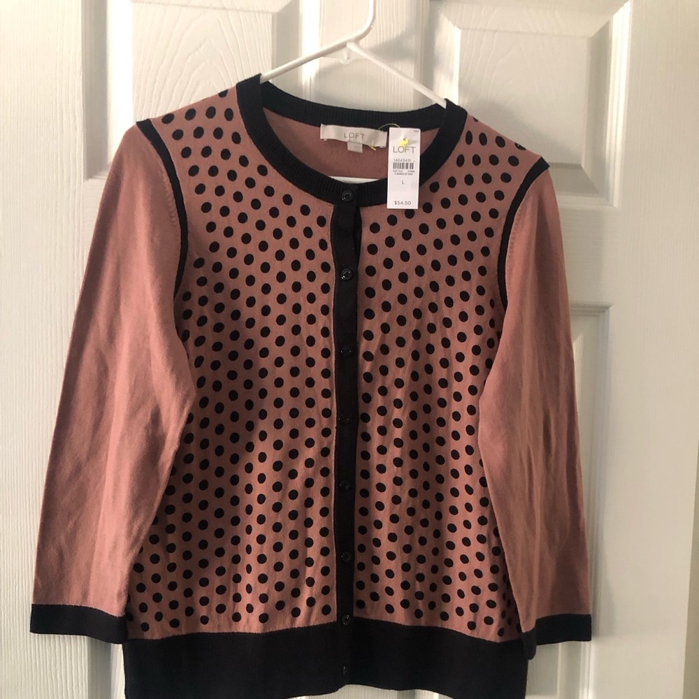 Loft large mauve sweater